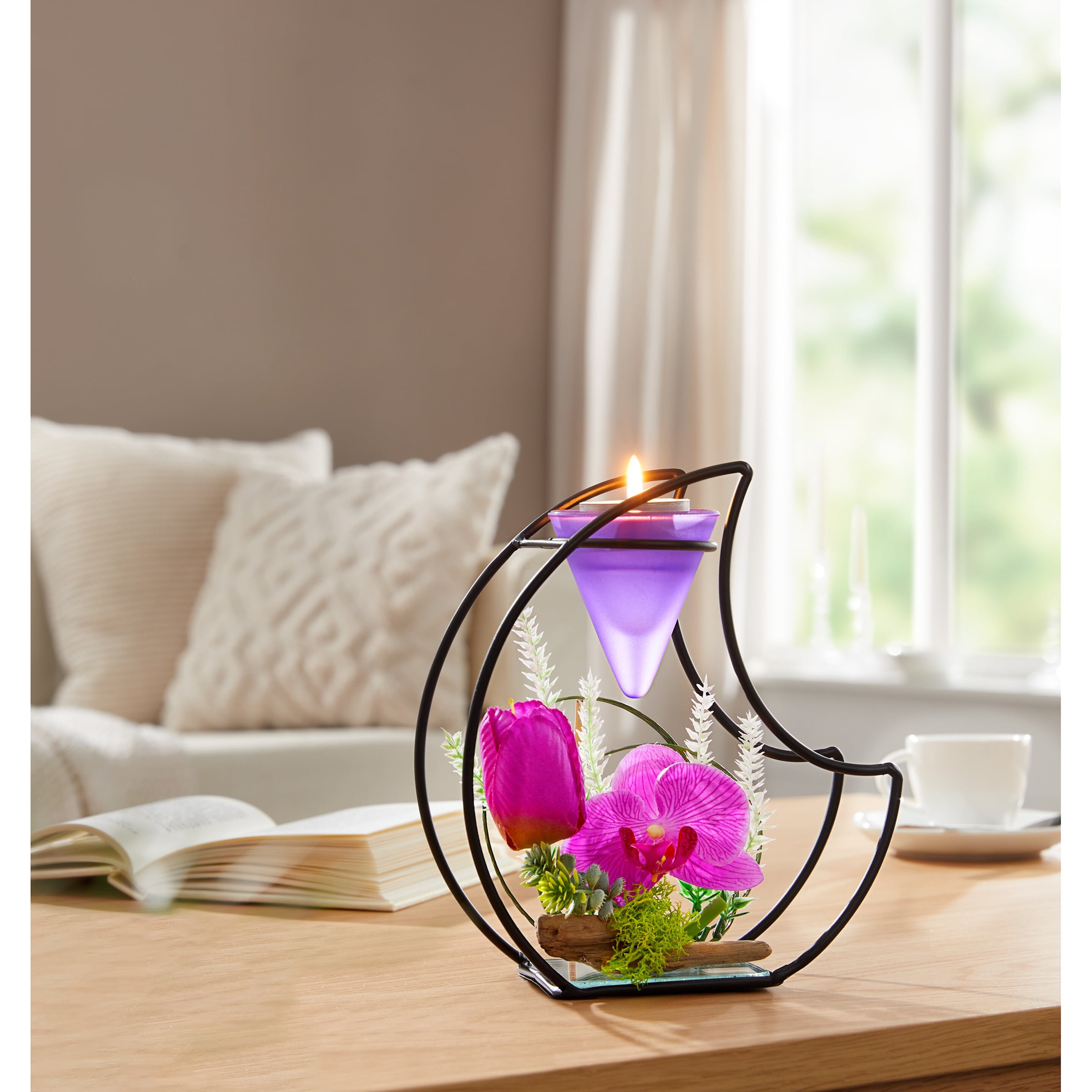 Teelichthalter „Violet Spring“