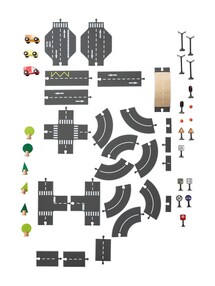 Straßenset aus Holz FSC®