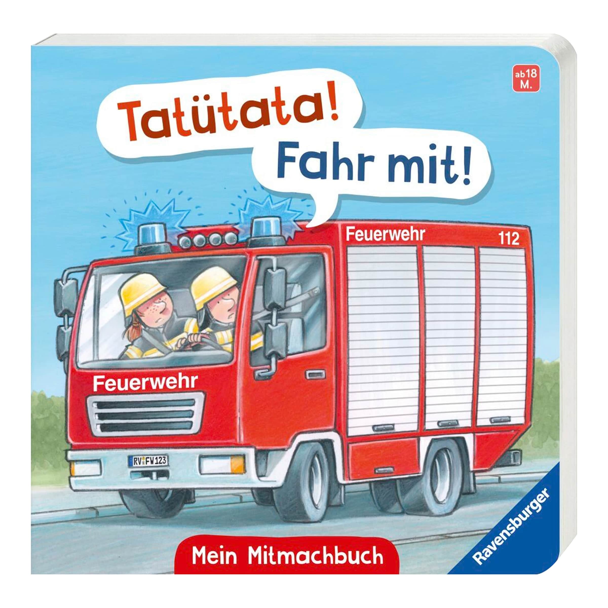 Ravensburger Mein Feuerwehr-Mitmachbuch: Tatütata! Fahr mit!