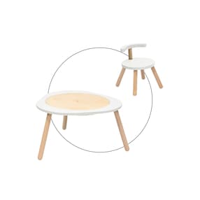Table multifonctions V2 avec chaise en bois