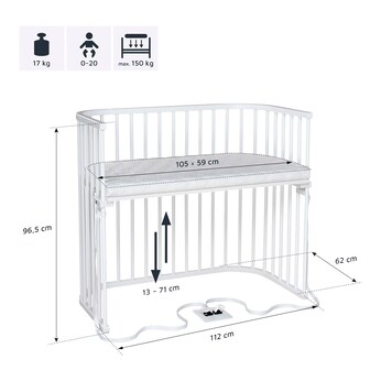 Beistellbett Boxspring XXL