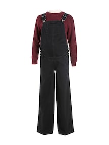 Umstands-Latzhose Wide-Leg