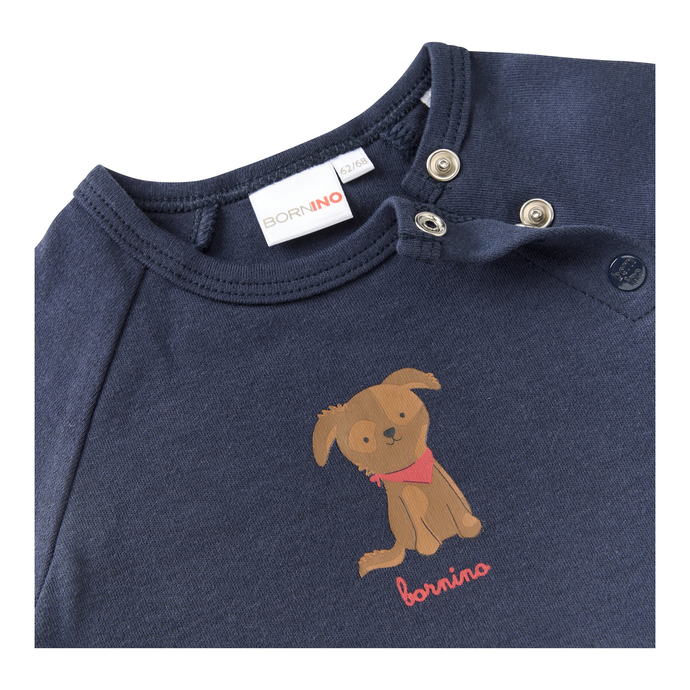 Raglanshirt langarm Hund