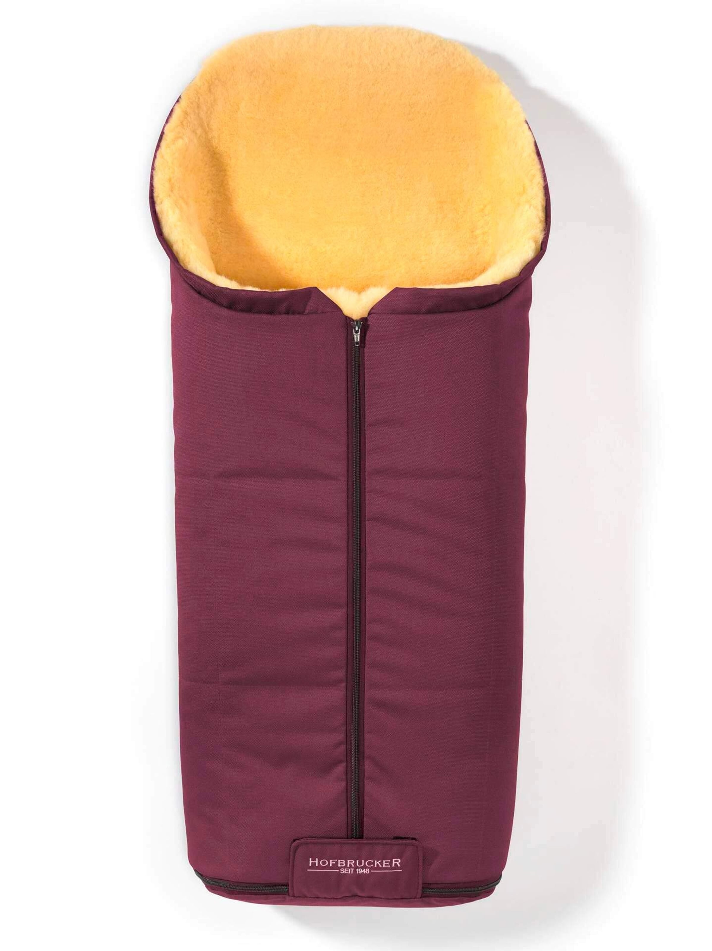 Hofbrucker Kinderwagen Lammfell-Fußsack Iglu lila