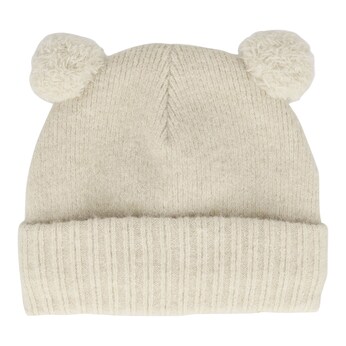 Winter-Strickmütze mit Bommel
