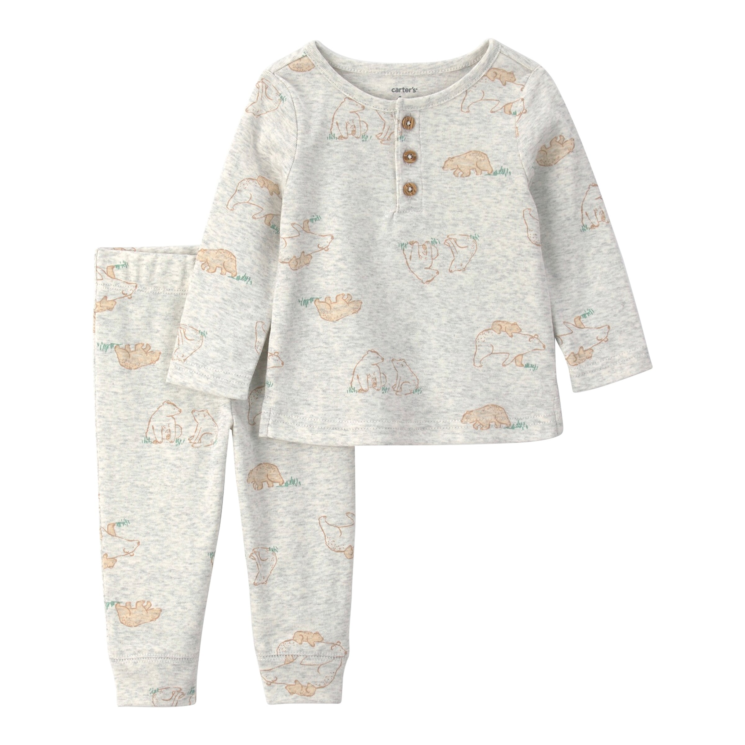 Carter's 2-tlg. Set Shirt langarm und Jogginghose Bären