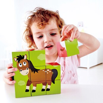Würfelpuzzle Bauernhof