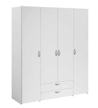 Kleiderschrank 4-türig Daily 1 Weiß