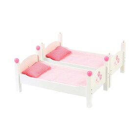 Puppenetagenbett Fiori Bianco