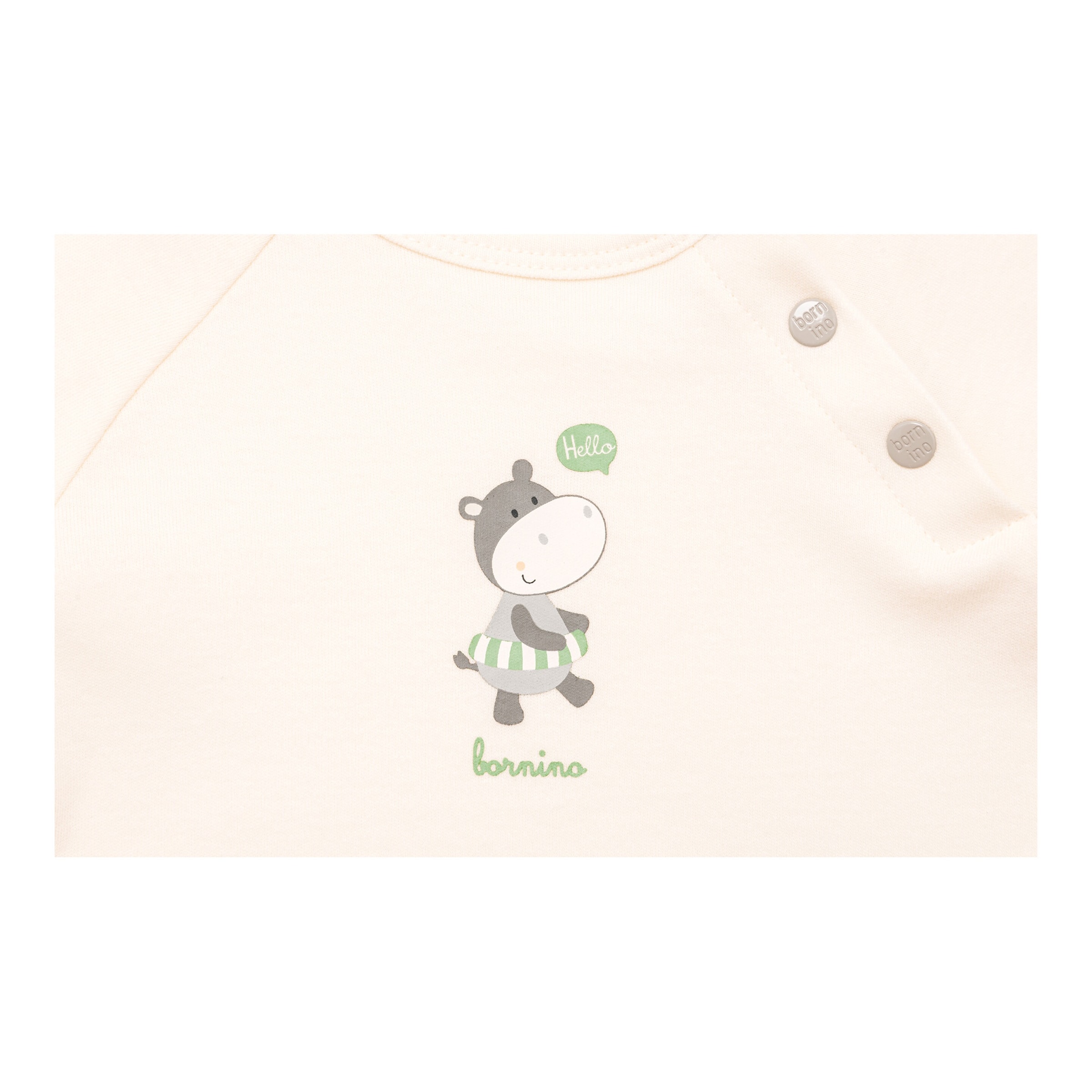 Raglanshirt langarm Hippo