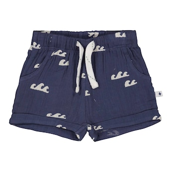 Short en mousseline vagues