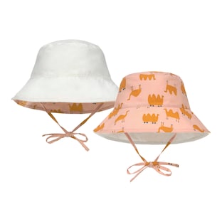 Chapeau de soleil réversible avec protection anti-UV chameaux