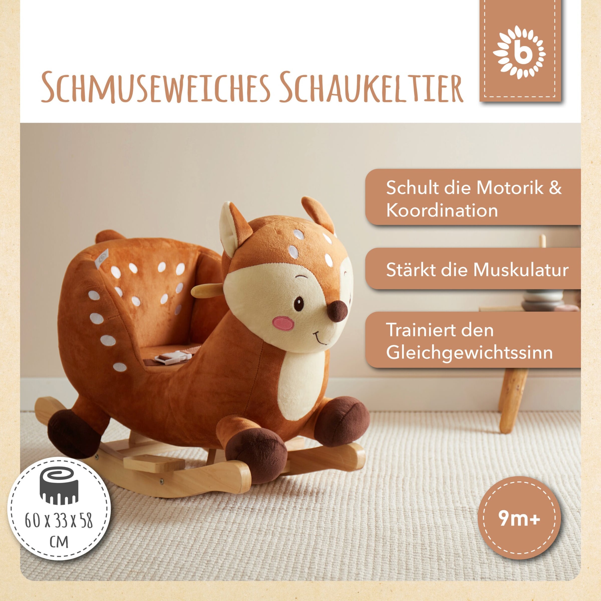 Bieco Schaukeltier Reh Lina