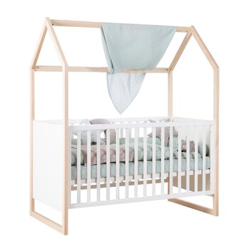 Hausbett mit Beistellfunktion 70x140cm Noah 