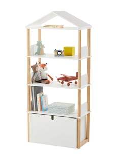 Kinderzimmer Bücherregal in Hausform „Woody“