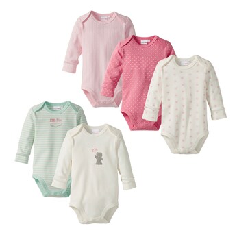 5er-Pack Bodys langarm 