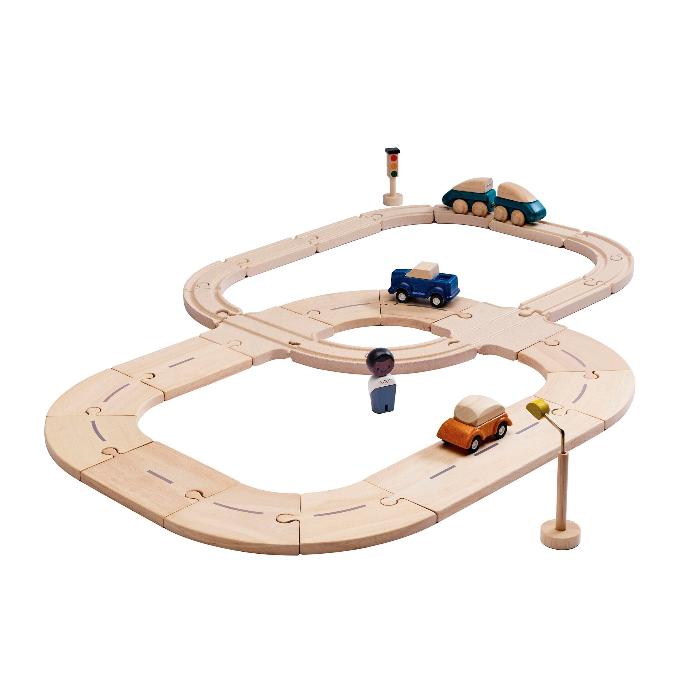 Plantoys Mein Erstes Schienen- & Straßenset