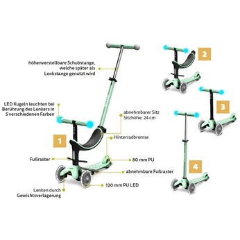 Scooter mini2grow deluxe magic LED