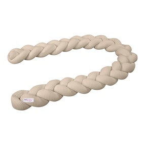 Nestchenschlange Waffelpiqué geflochten uni 280 cm