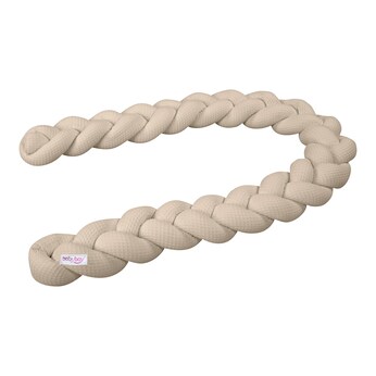 Nestchenschlange Waffelpiqué geflochten uni 280 cm