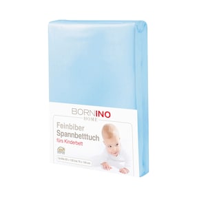 Feinbiber-Spannbetttuch 60x120 cm - 70x140 cm