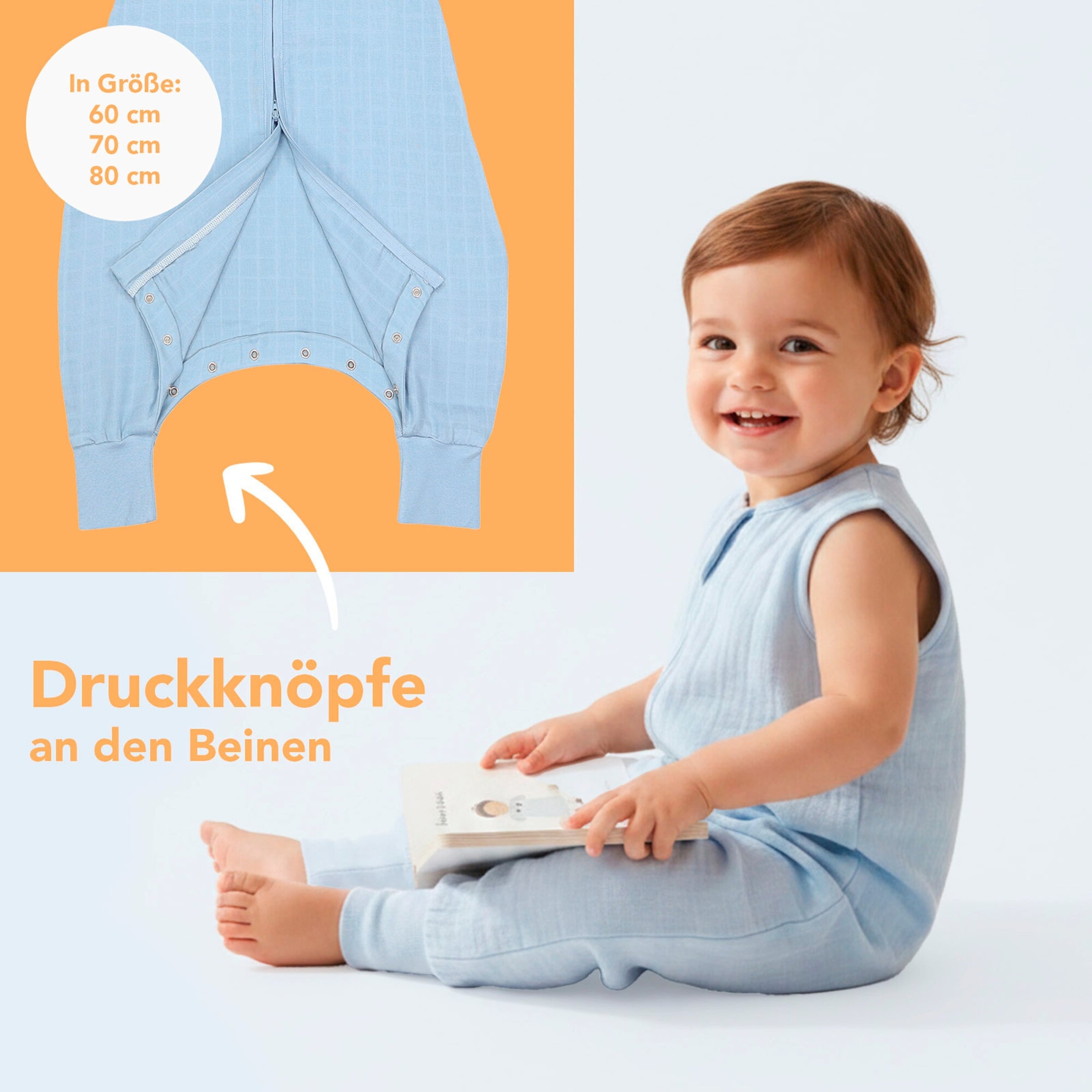 Schlummersack Schlafsack mit Füßen 0.5 Tog von schlummersack