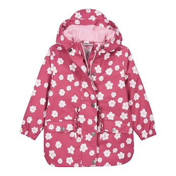 Regenparka mit Kapuze Blumen