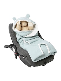Einschlagdecke für Babyschale, Musselin