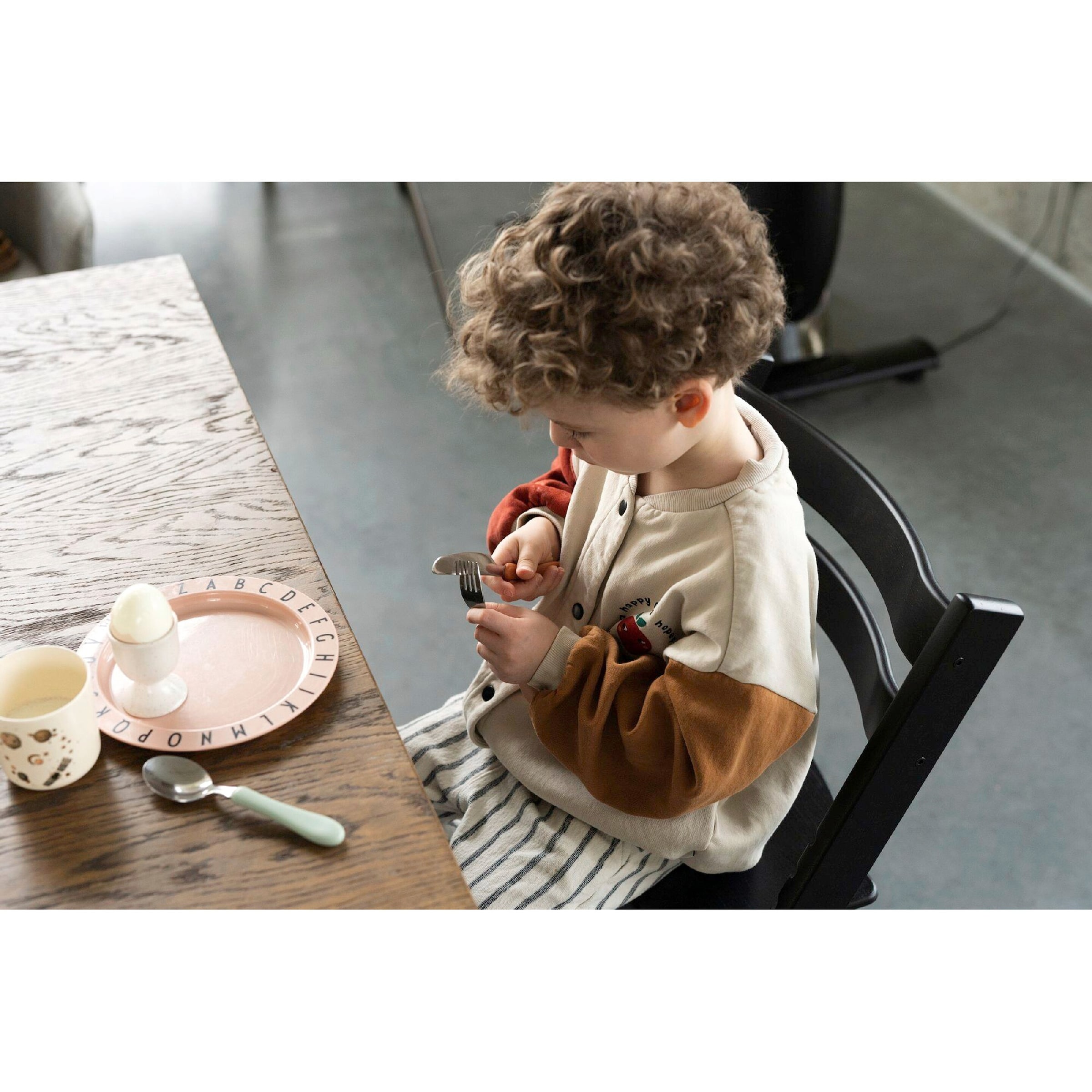 Bundle Treppenhochstuhl inkl. Newborn Set Light Grey