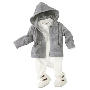Nickijacke mit Kapuze