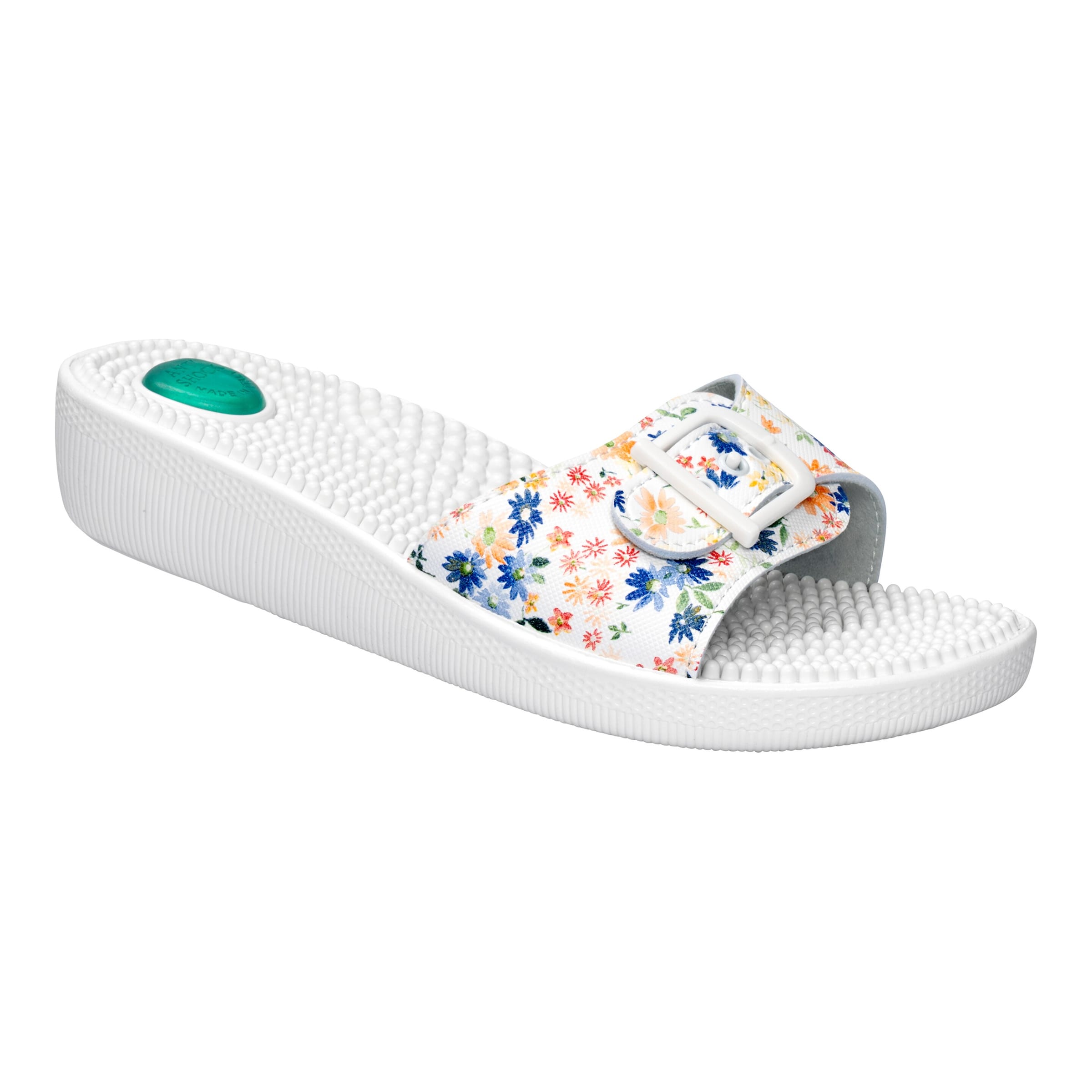 Massage-Pantolette weiss 40 Damen