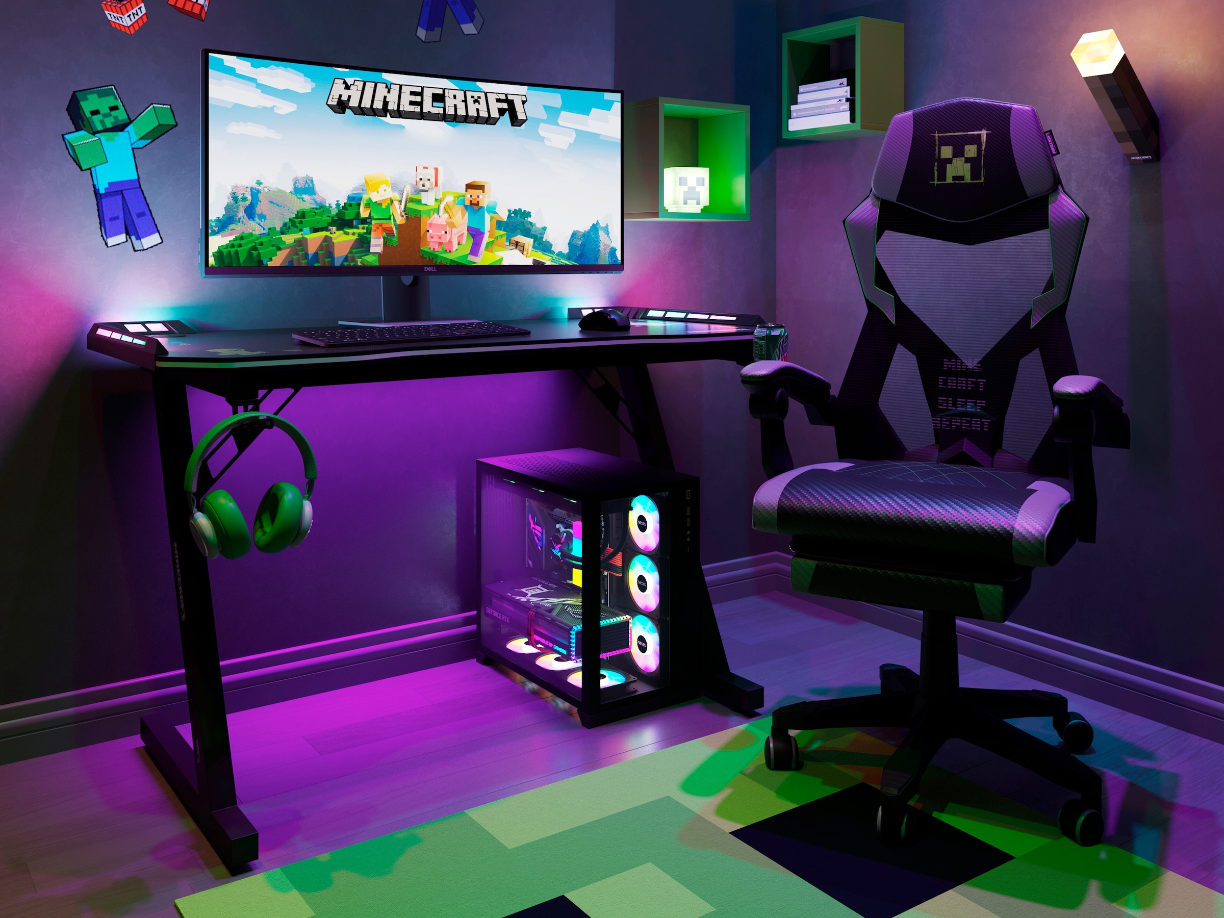 Roba Wandregale, 3er Set, Cubes Minecraft