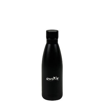 AWAVE Thermo Trinkflasche 350 ml Edelstahl | Schwarz matt