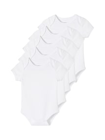 5er-Pack Baby Kurzarm-Bodys in Schlupfform BASIC