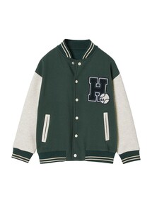 College-Sweatjacke mit Aufnäher Jungen