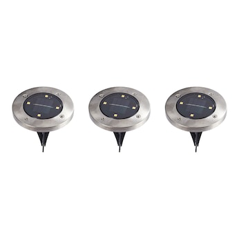 Lampes solaires de sol avec LED , 1 lot = 3 pièces