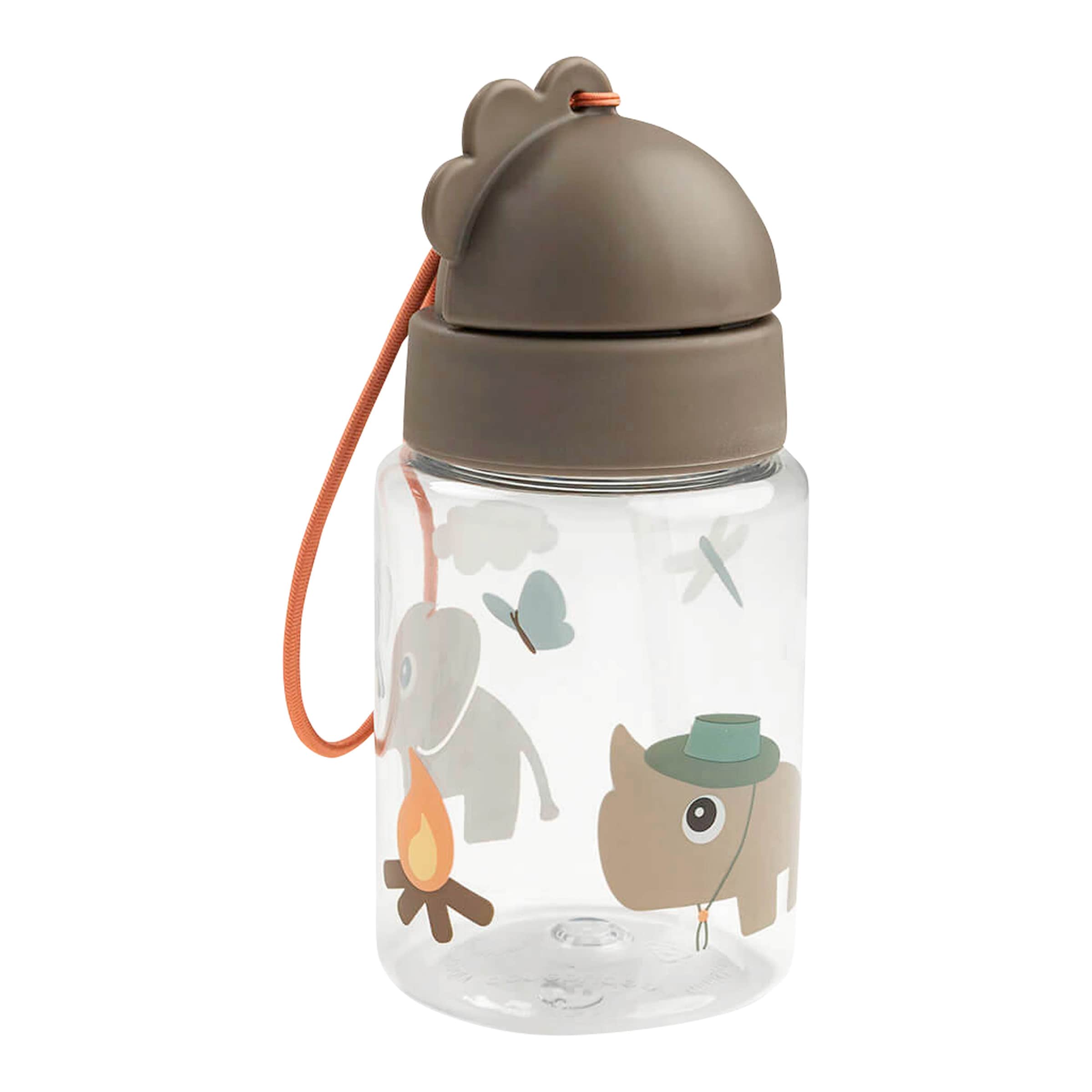 Done By Deer Trinkflasche mit Strohhalm