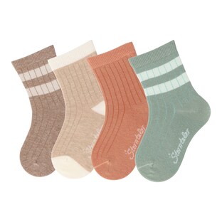 4er-Pack Socken Rippqualität