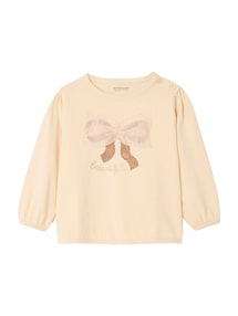 Baby Shirt mit Tüll-Schleife, Bio-Baumwolle