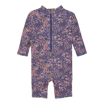 Schwimmanzug lang mit UV-Schutz Blumen