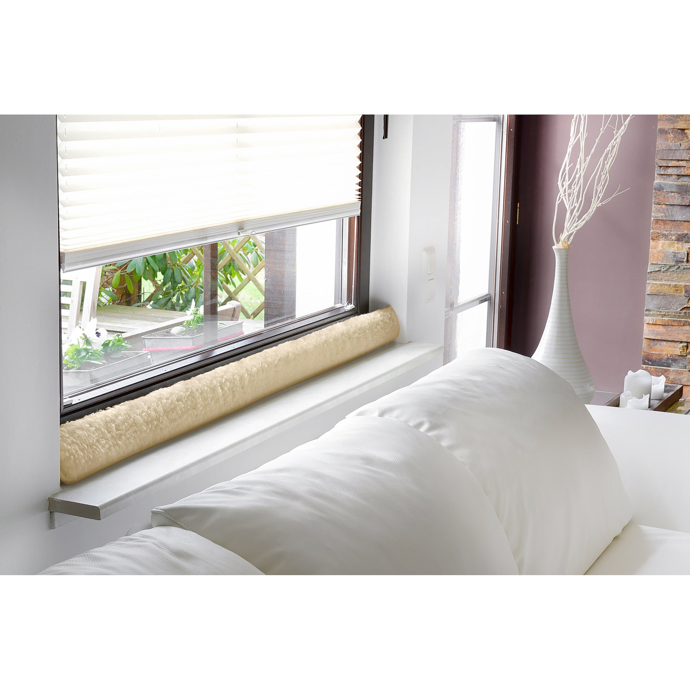 Fenster-Zugluftstopper beige 2