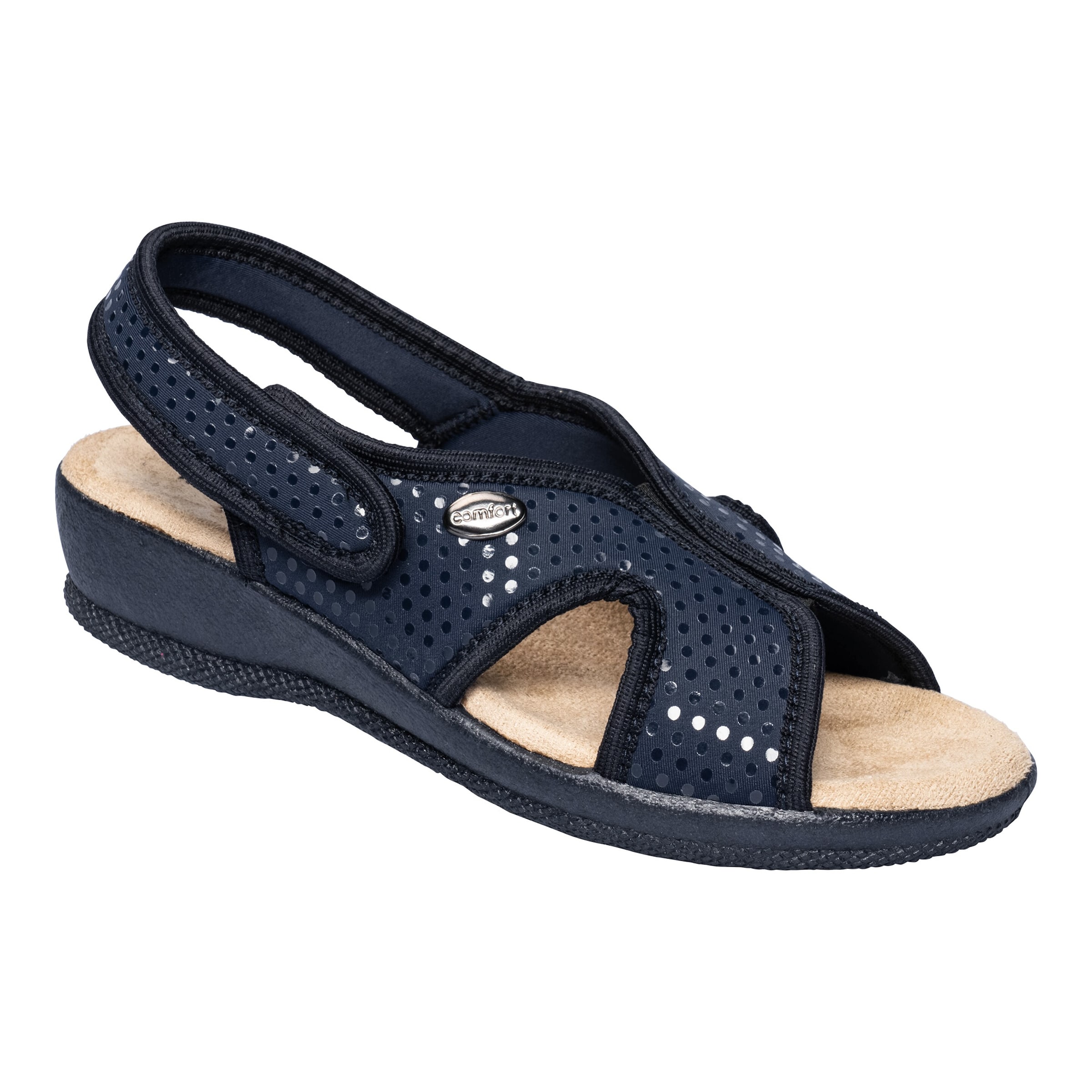 Bequem-Sandale "Sardinien" blau 38 Damen