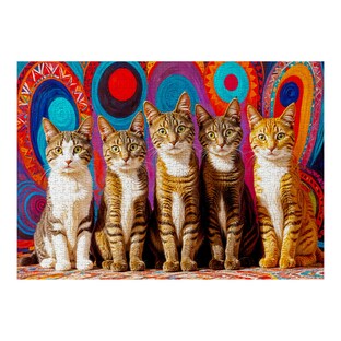 Puzzle "Five Cats",1000 pièces