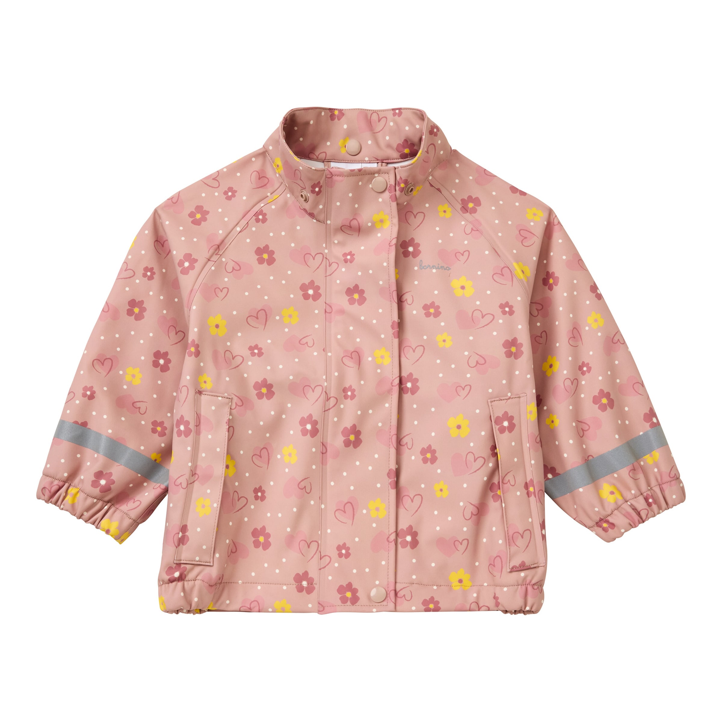 Regenjacke mit abnehmbarer Kapuze