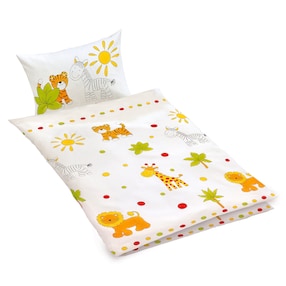 Linon Kinderbettwäsche SAFARI 100 x 135 cm
