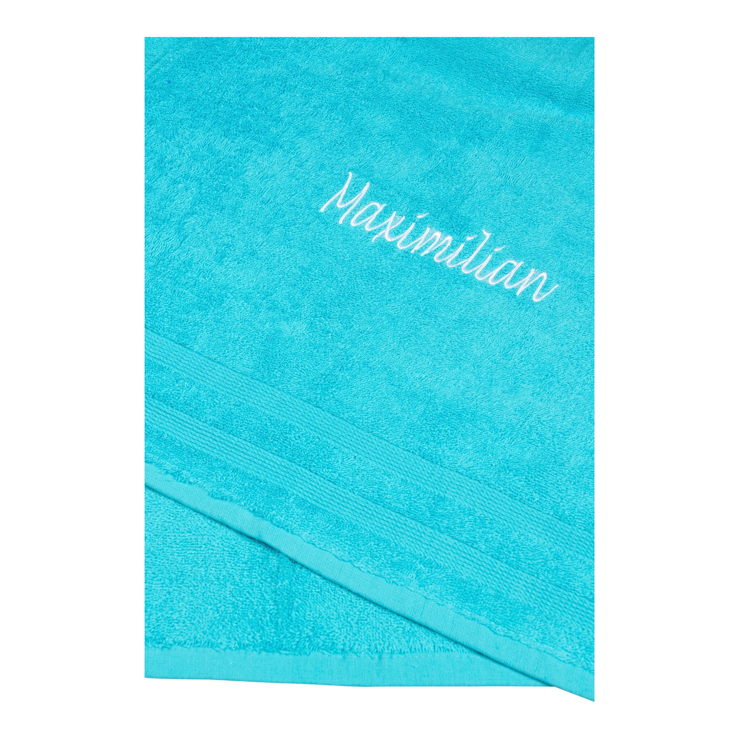 Handtuch personalisiert mit Namen, 50x100 cm, 100% Baumwolle