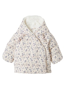 Gefütterte Baby Steppjacke, Wickelform, Recycling-Polyester