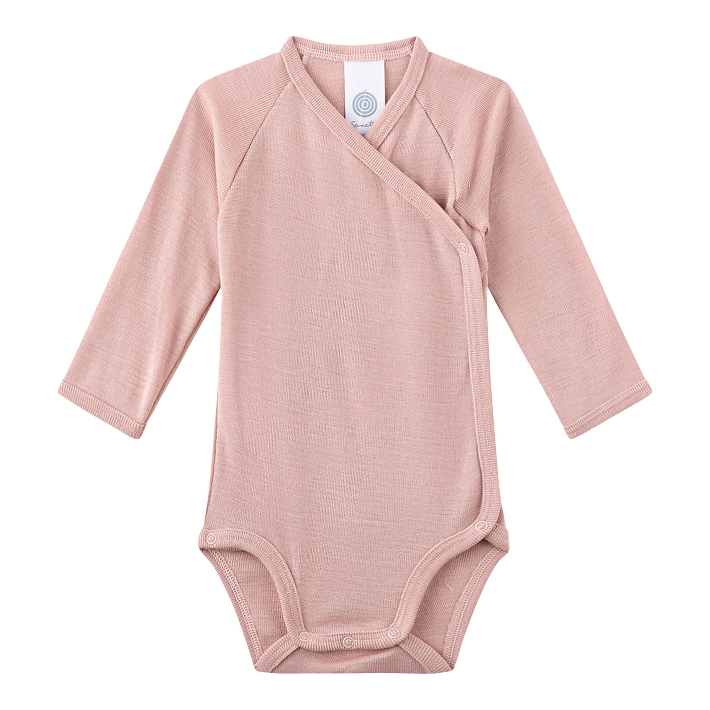 Sanetta Wickelbody langarm Wolle/Seide