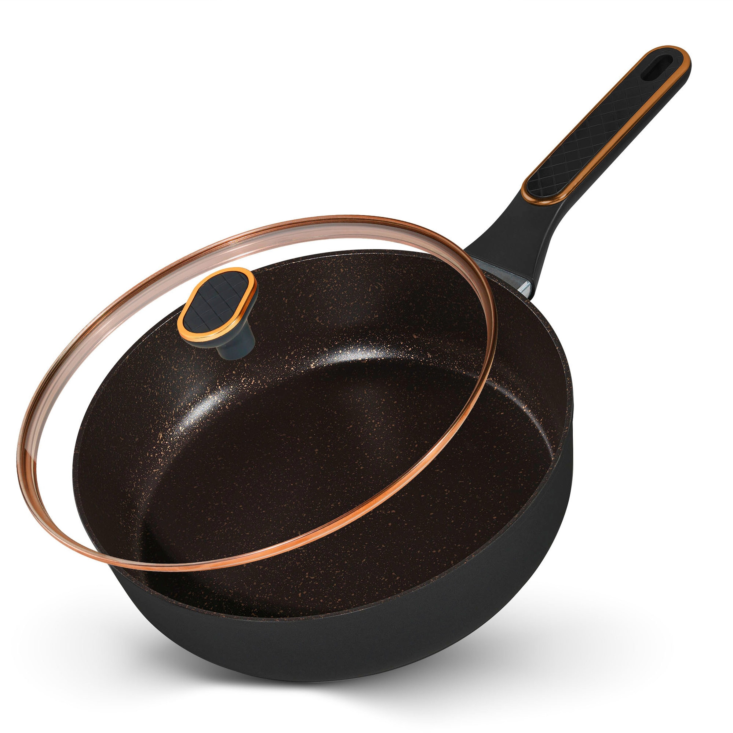 STONELINE® STONELINE Schmorpfanne 28 cm Roségold | mit Deckel