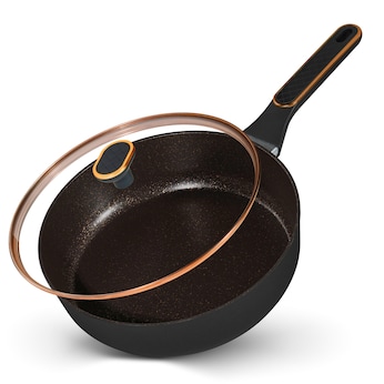 STONELINE Schmorpfanne 28 cm Roségold | mit Deckel